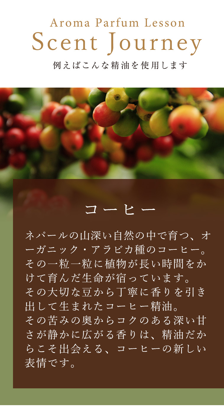 アロマパルファンレッスンイチ推しスイーツと楽しむアロマレッスン　コーヒー